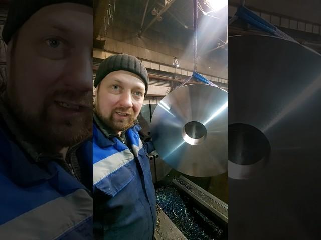 Весь цикл токарной обработки детали весом 720кг на станке ДИП-500/Вот такая у меня работа!!!