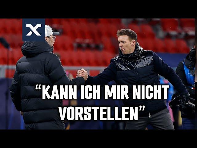 Nagelsmann schmunzelt über DFB-Klausel bei Klopp: "Ich frage nochmal nach!" 