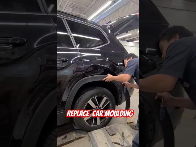 Remove rear moulding Volkswagen. CAr body Repair Denting and painting #auto #car #automobile