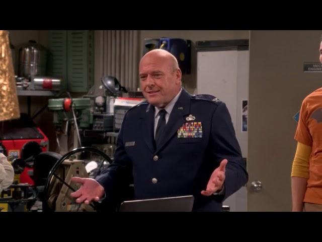 SHELDON MEETS WITH COLONEL WILLIAMS BIG BANG THEORY