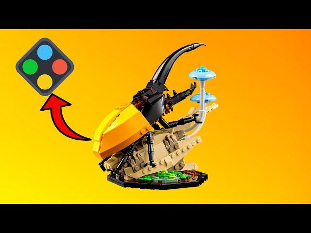 Building the Hercules Beetle from set 21342 "The Insect Collection" in Bricklink Studio