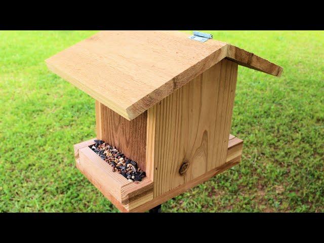 How to Make a Bird Feeder with 1 board | Simple DIY