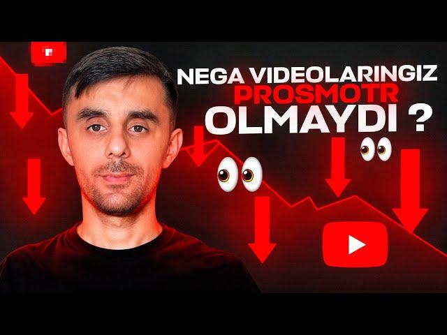  NEGA VIDEOLARINGIZ PROSMOTR OLMAYDI ?   // HOLITECH BU JUDA OSON // AMERICAN YOUTUBE 