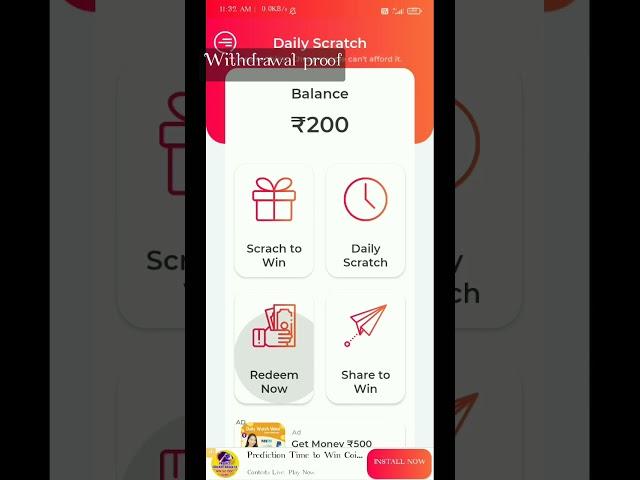 Daily Scratch earning app #dailyscratch#paytmearnmoney  #paytmcash