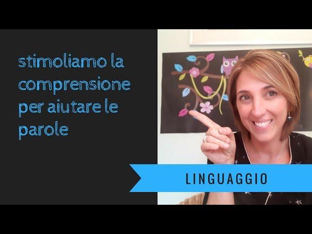 LINGUAGGIO stimoliamo la comprensione per aiutare le parole