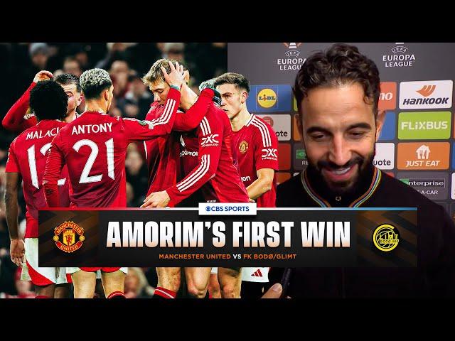 Ruben Amorim speaks after securing his first win as Man Utd boss! | CBS Sports