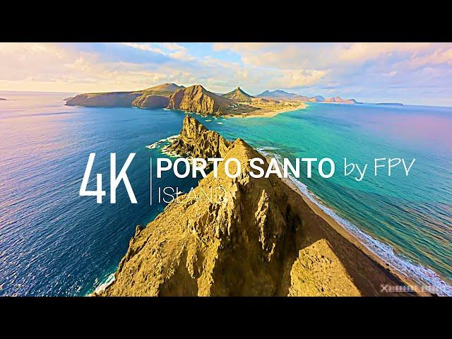 Porto Santo Island | 4K 1 Hour Cinematic FPV Drone With Calming Music