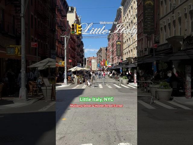 Fabintro Walk in Little Italy, NYC @Mulberry Street & Hester Street in the Spring of 2025