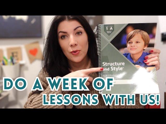 IEW Structure & Style Year 1 Level A - Homeschool Writing Curriculum - Do a Week of Lessons With Us!