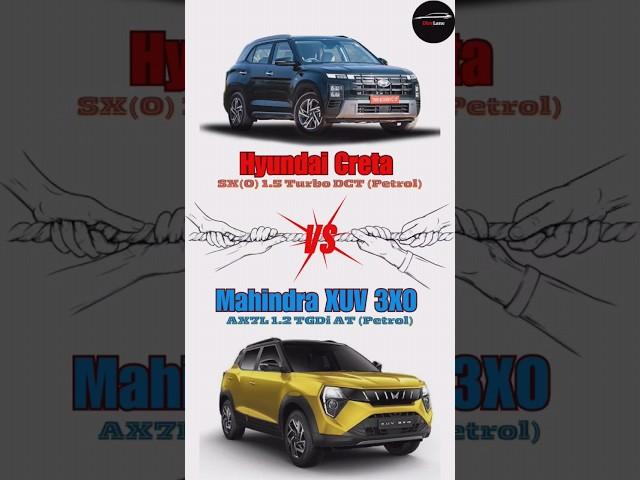 Xuv3x0 vs Creta | Creta vs Xuv3xo | comparison | #shorts #ytshorts #viral #youtubeshorts #shortvideo