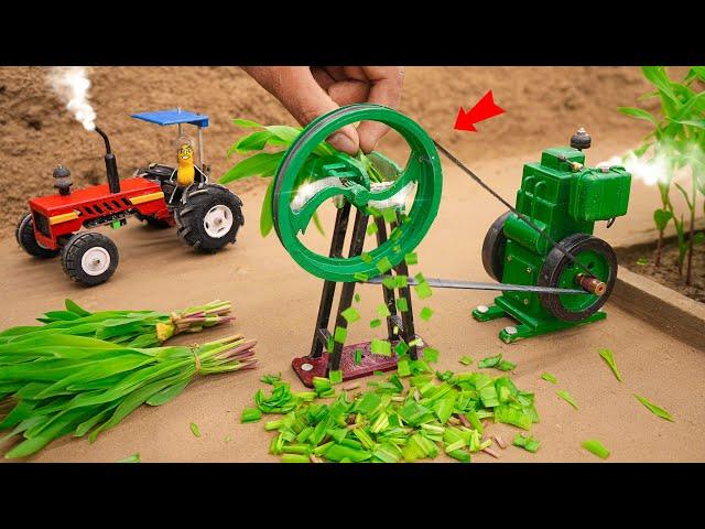 diy mini chaff cutter machine science project @sanocreator