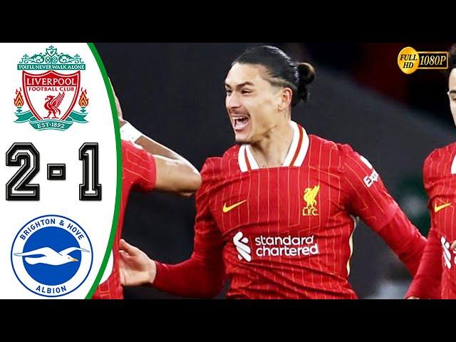 Liverpool vs Brighton 2-1 Highlights & All Goals 2024 HD