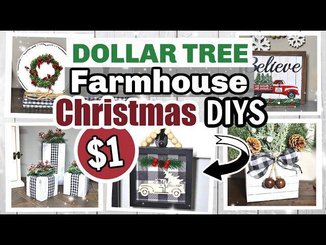 WOW!?! $1 DIY Christmas Decor | Dollar Tree Farmhouse Christmas Decor Ideas 2020 | Krafts by Katelyn