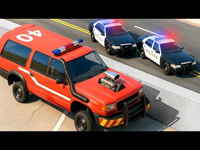 WEIRD CARS HIDE FROM POLICE! (BeamNG)