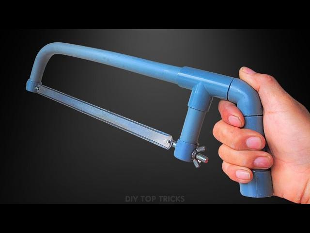 Don't throw away your PVC pipes! I'll show you how to make a hacksaw out of PVC