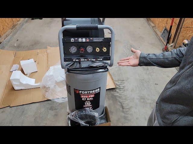 Harbor freight Air compressor's any good!?  Fortress 27Gal 200PSI OilFree #harborfreight #tools 