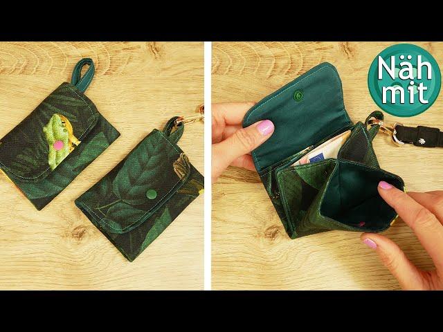 Quick & practical: sewing a wallet for beginners | DIY gift from fabric scraps