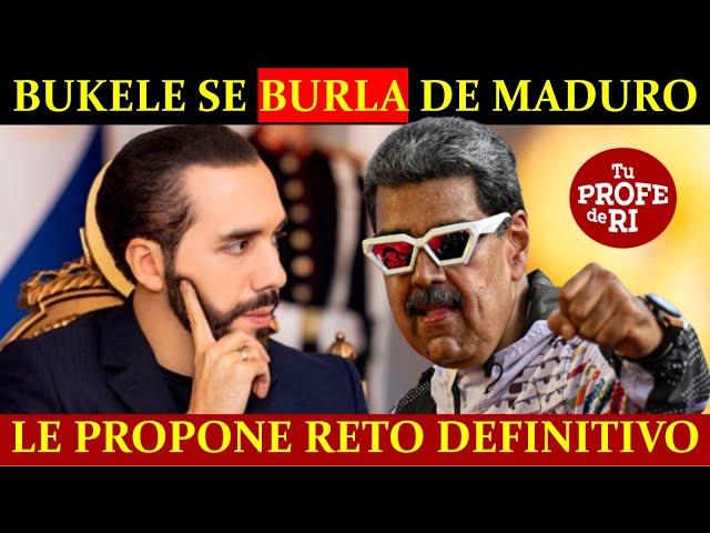 ¡TREMENDO AGARRÓN! BUKELE SE BURLA DE MADURO Y LE PROPONE RETO DEFINITIVO. ¿QUÉ RESPONDE NICOLÁS?