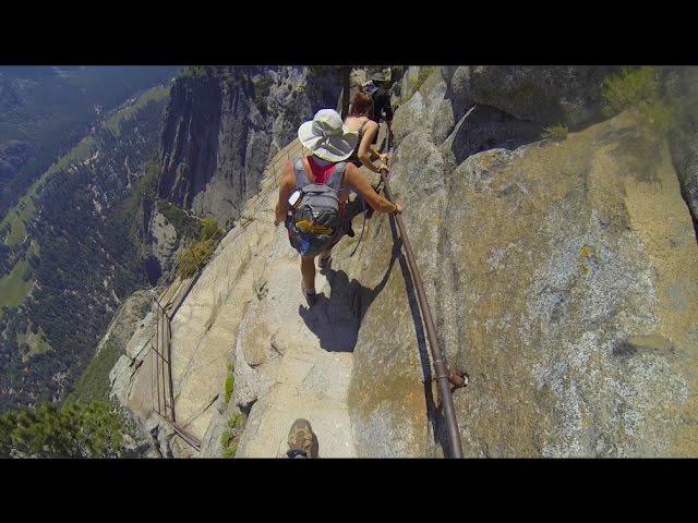 Yosemite Falls Trail - the SCARY part for me - maybe not you (2015)