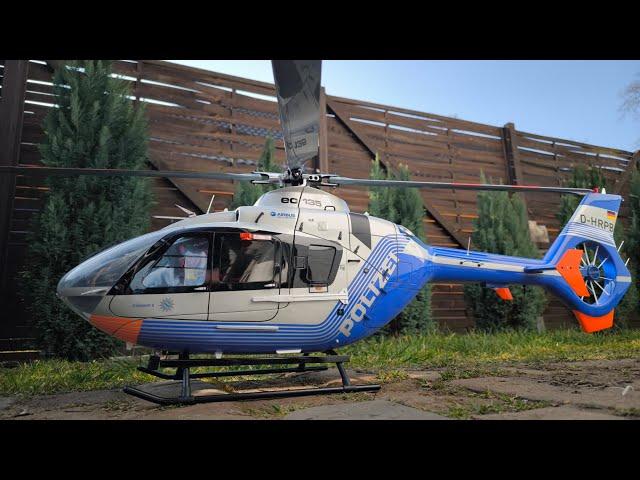 RC EC135 im Polizei Design - Fazit zum Bau