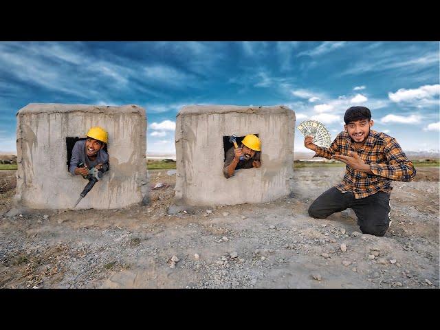 Unbreakable concrete box breaking challenge