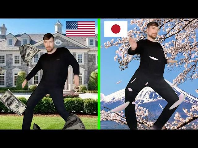 MrBeast Rizz Meme USA vs Japan