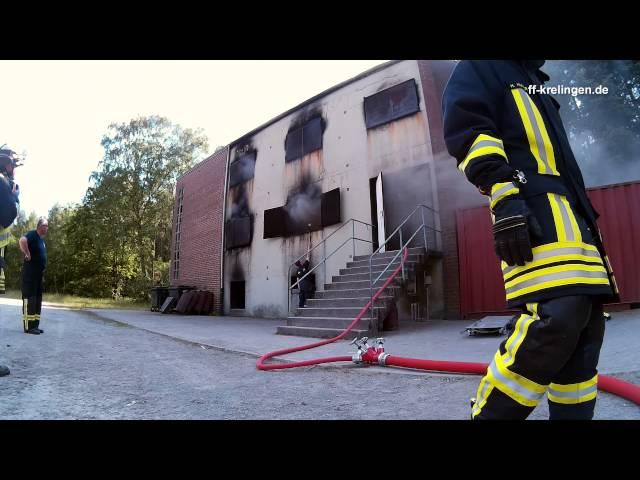 Atemschutzübung im Brandhaus Fassberg