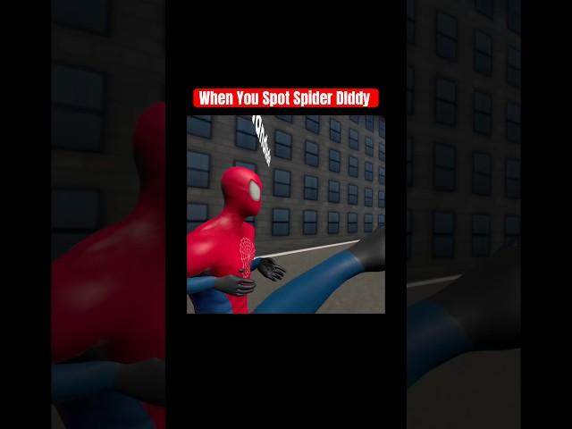 When You Spot Spider Dlddy #entertainment #funny #fypyoutube #youtubeshorts #spidermanvr #spiderman