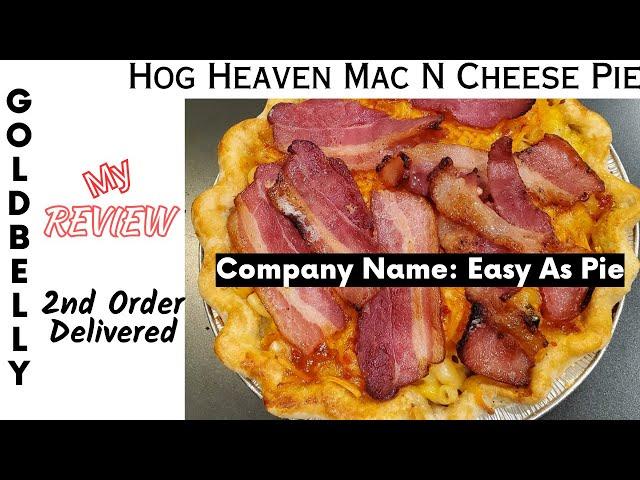 GOLDBELLY - Hog Heaven Mac n Cheese PIE - My Review