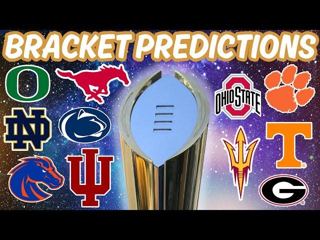 *PERFECT* FULL College Football Playoff Bracket Predictions!