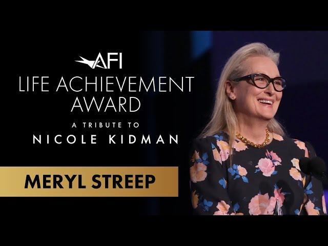 Meryl Streep at the AFI Life Achievement Award Tribute to Nicole Kidman