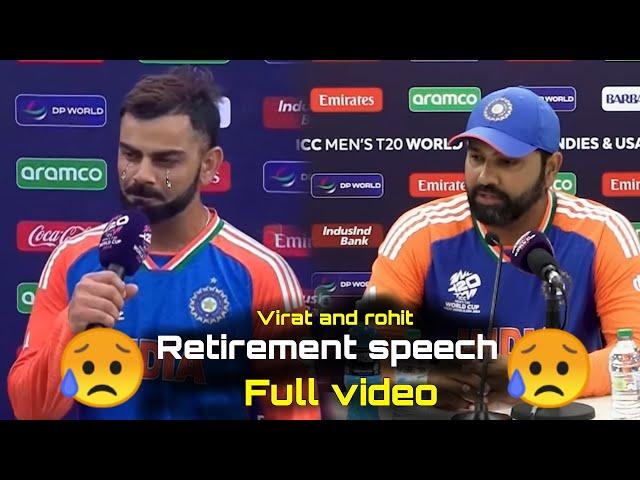 Virat Kohli and Rohit sharma retirement announce from T20 format |India vs South Africa t20 final