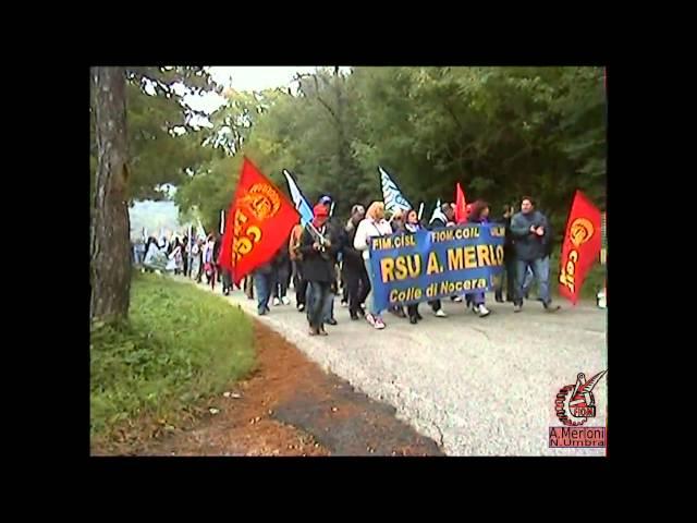 Manifestazione dipendenti Antonio Merloni