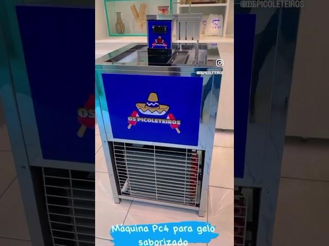Máquina Pc4 para produção de gelo saborizado