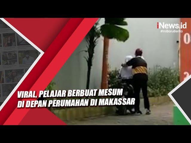 Viral, Pelajar Berbuat Mesum di Depan Perumahan di Makassar