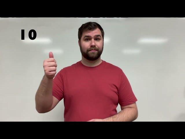 ASL Numbers 1-20