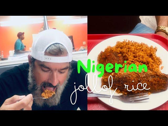 My Sweetman tries Nigerian Jollof Rice for the first time|| I surprised him with Level8 Luggage