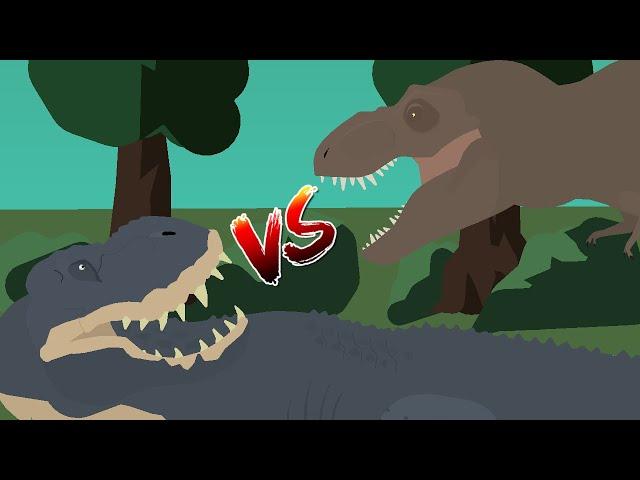 Tyrannosaurus Rex vs Vastatosaurus [Expectation vs Reality] Stick Fight /Animation