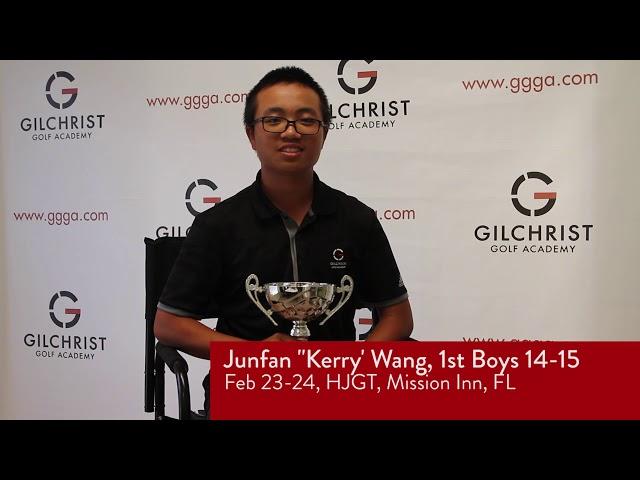 RED HAT FEB 2018 -Junfan "Kerry' Wang, 1st Boys 14 15 CHINESE