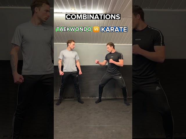 TAEKWONDO vs KARATE | Combinations