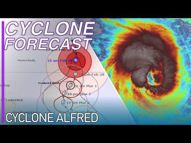 Monster Severe Tropical Cyclone Alfred Forecast to Move Towards Queensland Tonight