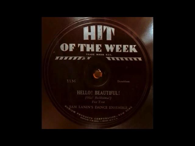 Hello! Beautiful! by Sam Lanin and His Orchestra, 1931