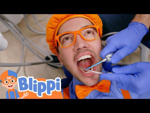 Blippi at the Dentist | Blippi | Learning Videos for Kids