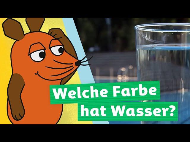 Warum ist Wasser in einem Glas durchsichtig, aber im Meer blau? | Die Maus | WDR