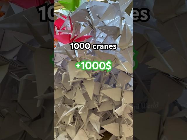 1000 Paper Cranes Origami Challenge Contest | Origami Crane Easy Folding Origami World Paper Craft