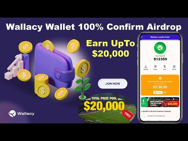 $$$ Earn Big with Wallacy Wallet Airdrop Step by Step Guide