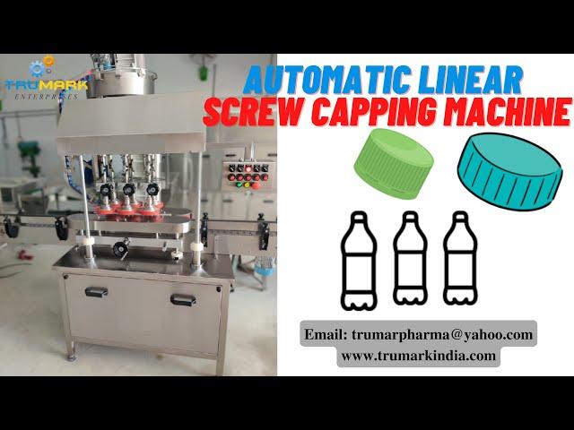 AUTOMATIC LINEAR SCREW CAPPING MACHINE