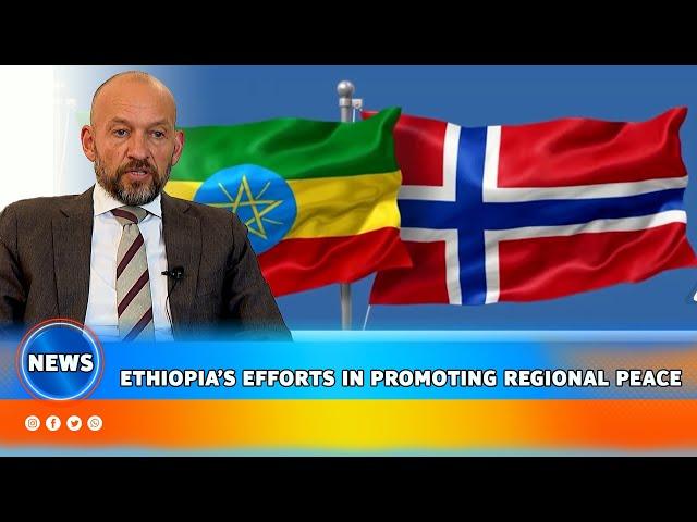 ETHIOPIA’S EFFORTS IN PROMOTING REGIONAL PEACE