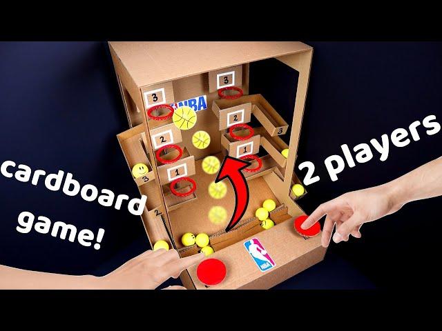 How To Make Basketball Board Game From Cardboard