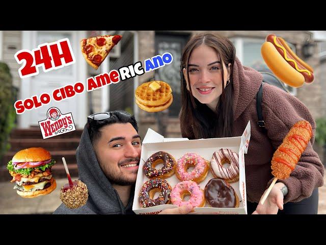 MANGIAMO SOLO CIBO AMERICANO PER 24 ORE!!